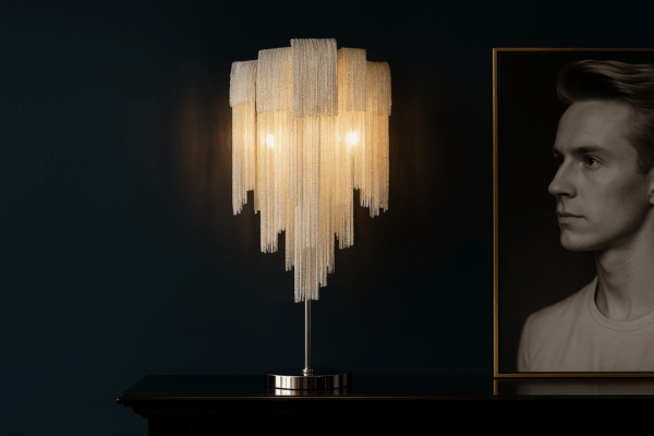 Cascada™ Luxury Tassel Chain LED Table Lamp - Bild 5