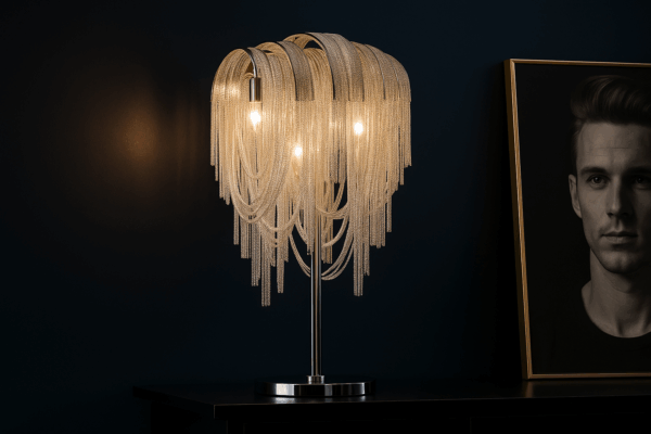 Cascada™ Luxury Tassel Chain LED Table Lamp - Bild 2