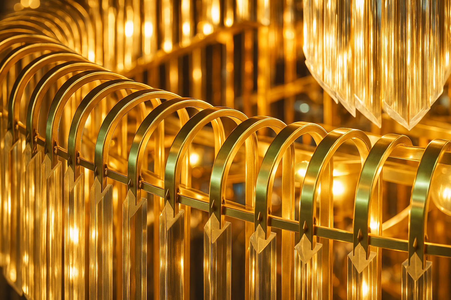 ValoriaTM Imperial Gold Crystal Chandelier - Bild 2