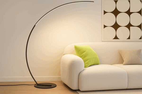 Lunaro™ Modern Arc LED Floor Lamp