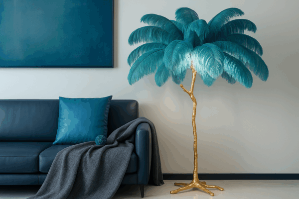 Palmera™ Feather Art Deco Floor Lamp
