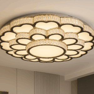 Fiorella™ Luxury Petal-Edge Crystal Ceiling Light