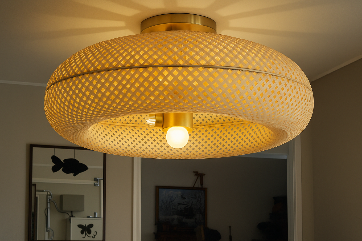 Soleira™ Rustic Bamboo Ceiling Fan  Light
