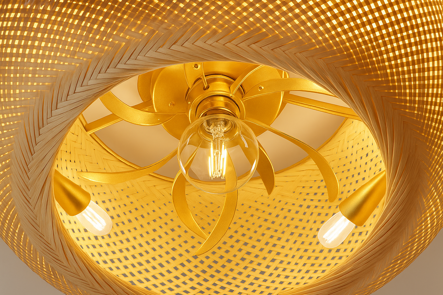 Soleira™ Rustic Bamboo Ceiling Fan  Light - Bild 3