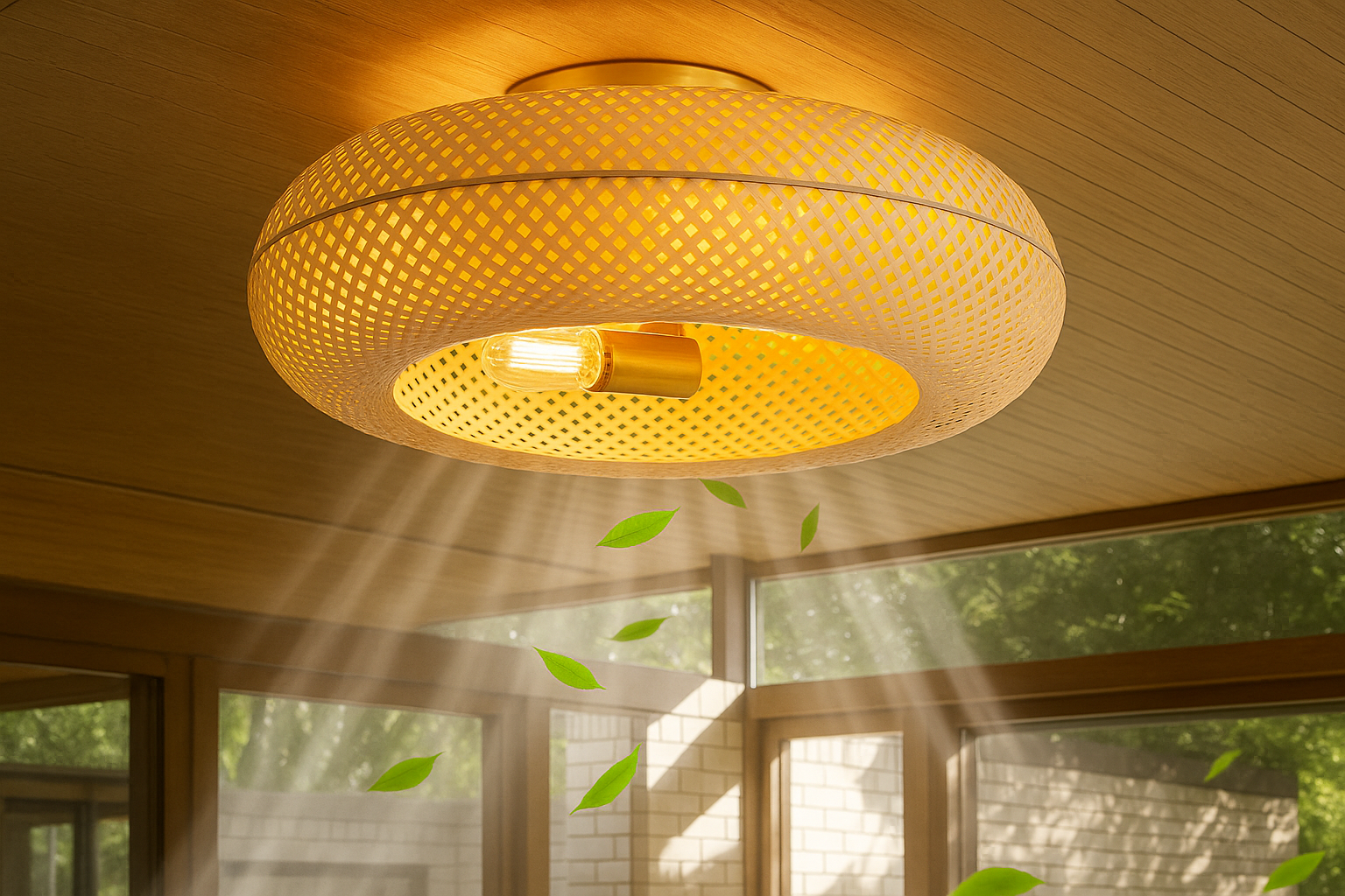 Soleira™ Rustic Bamboo Ceiling Fan  Light - Bild 2