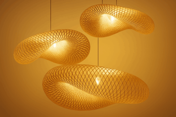 Santos™ Handmade Bamboo Pendant Lamp Set - Bild 3