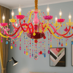 Bambessa™ 3-Tier Art Deco Rainbow Chandelier