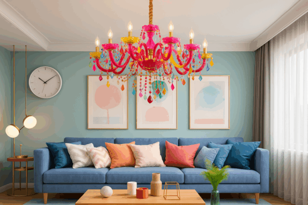 Bambessa™ 3-Tier Art Deco Rainbow Chandelier - Bild 3