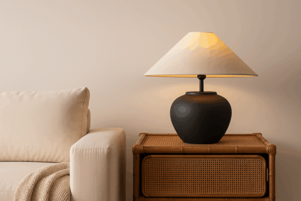 NamiZen™ Wabi-Sabi Ceramic Table Lamp 