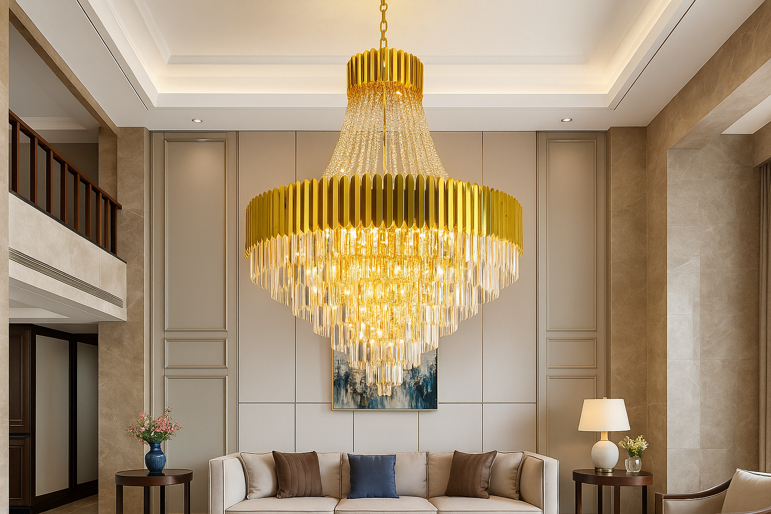 Virelle™ Empire Gold Crystal Chandelier - Bild 3