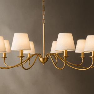 Albrio™ Silver Beaded Crystal Chandelier
