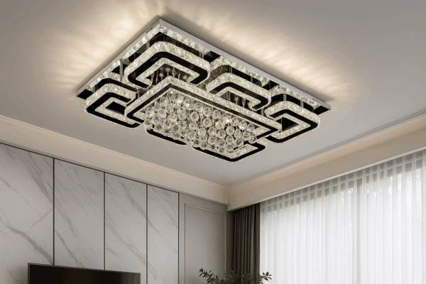 Astrena™ Luxury Crystal Rectangle Ceiling Light