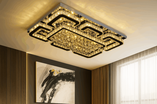 Astrena™ Luxury Crystal Rectangle Ceiling Light - Bild 3