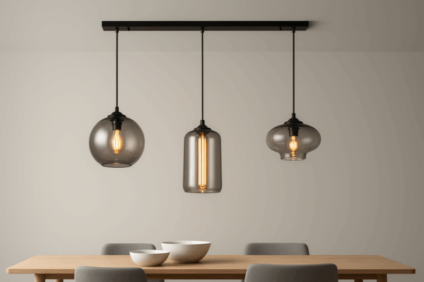Brillare™ Smoked Glass Pendant Cluster Chandelier - Bild 2