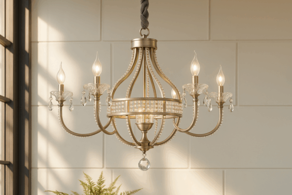 Cassara™ Silver-Toned Crystal Arch Chandelier - Bild 3