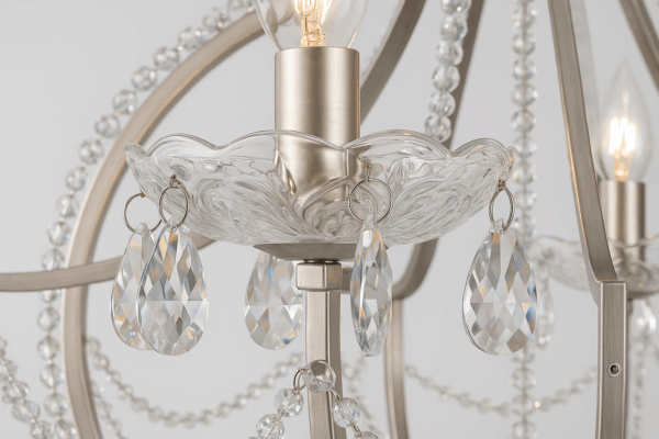 Cassara™ Silver-Toned Crystal Arch Chandelier - Bild 2