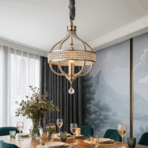 Cassara™ Silver-Toned Crystal Arch Chandelier