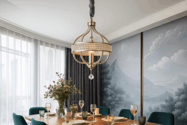 Cassara™ Silver-Toned Crystal Arch Chandelier