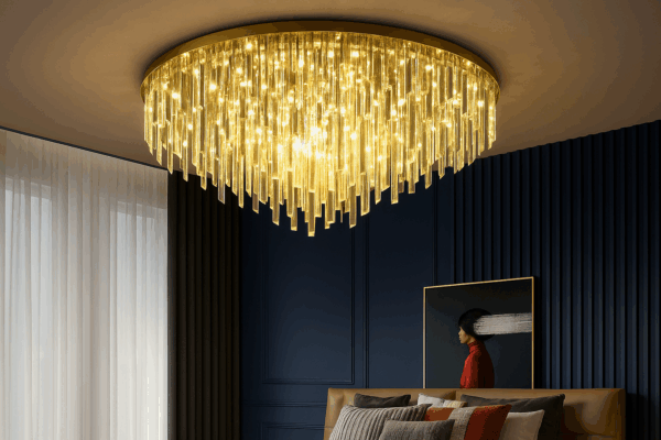 Lucentis™ Luxury Crystal Flush Ceiling Light