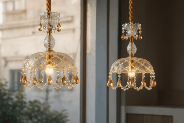 Lunara™ Vintage Crystal Dome Pendant Light - Bild 2