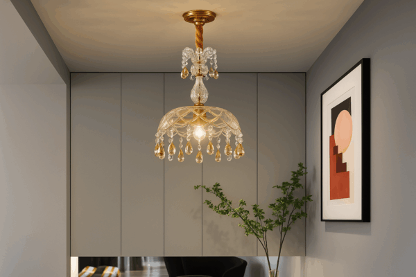 Lunara™ Vintage Crystal Dome Pendant Light - Bild 4
