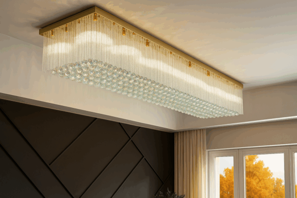 Orenda™ Smoke Gray Crystal Flushmount Ceiling Light - Bild 3