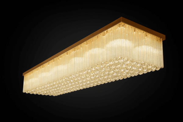 Orenda™ Smoke Gray Crystal Flushmount Ceiling Light