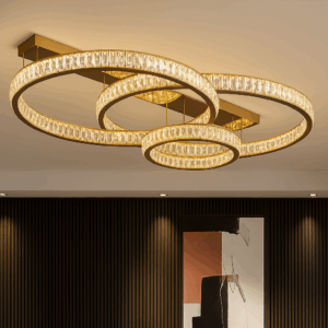 💎 VelisseTM Nordic Crystal Ring Ceiling Light