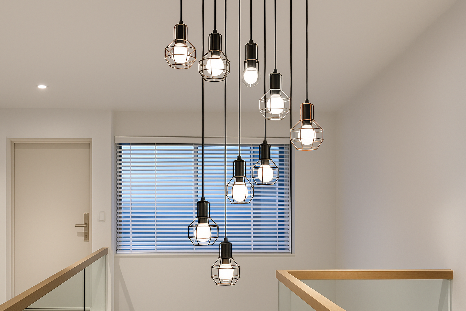 Grenada™ Industrial Loft Cage Pendant Cluster - Bild 4