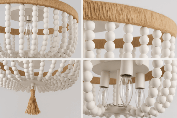 Lucenza™ Modern Gold Dual-Ring Crystal Ceiling Light - Bild 2