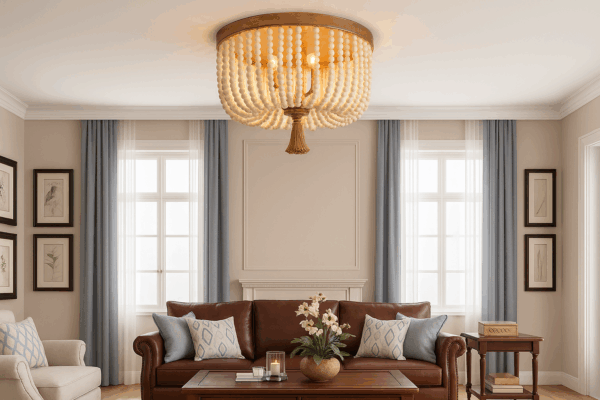 Lucenza™ Modern Gold Dual-Ring Crystal Ceiling Light - Bild 3