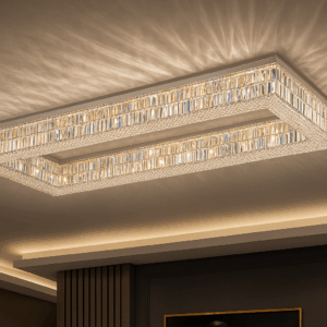 Luminoire™ Modern Square Crystal LED Ceiling Light