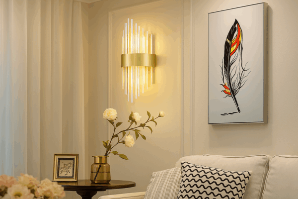  Thierlux™ Gold Crystal Rod Wall Lamp  - Bild 2