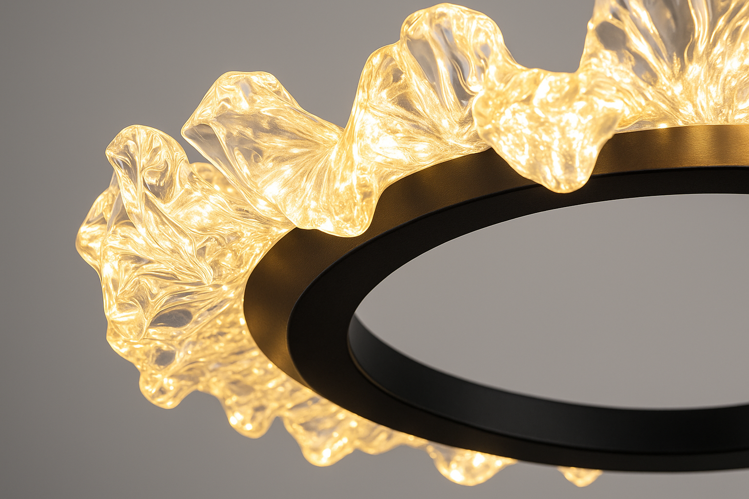 Aeris™ Minimalist Black Crystal Fan Light  - Bild 2