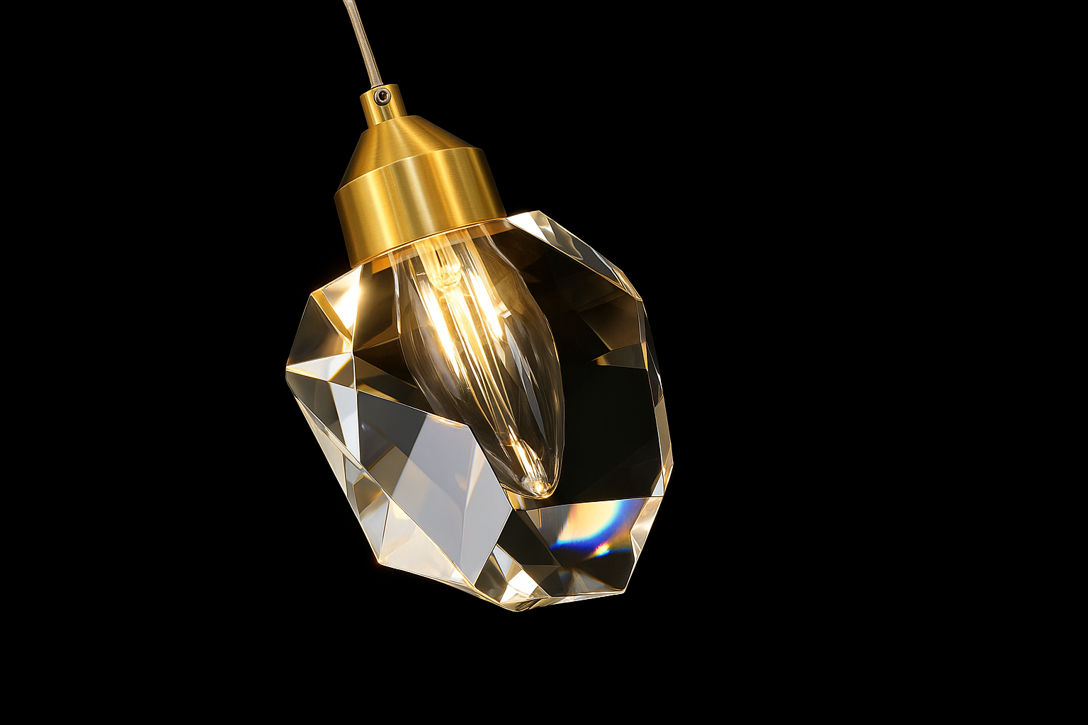 Elara™ Spiral Teardrop Crystal Staircase Chandelier - Bild 4