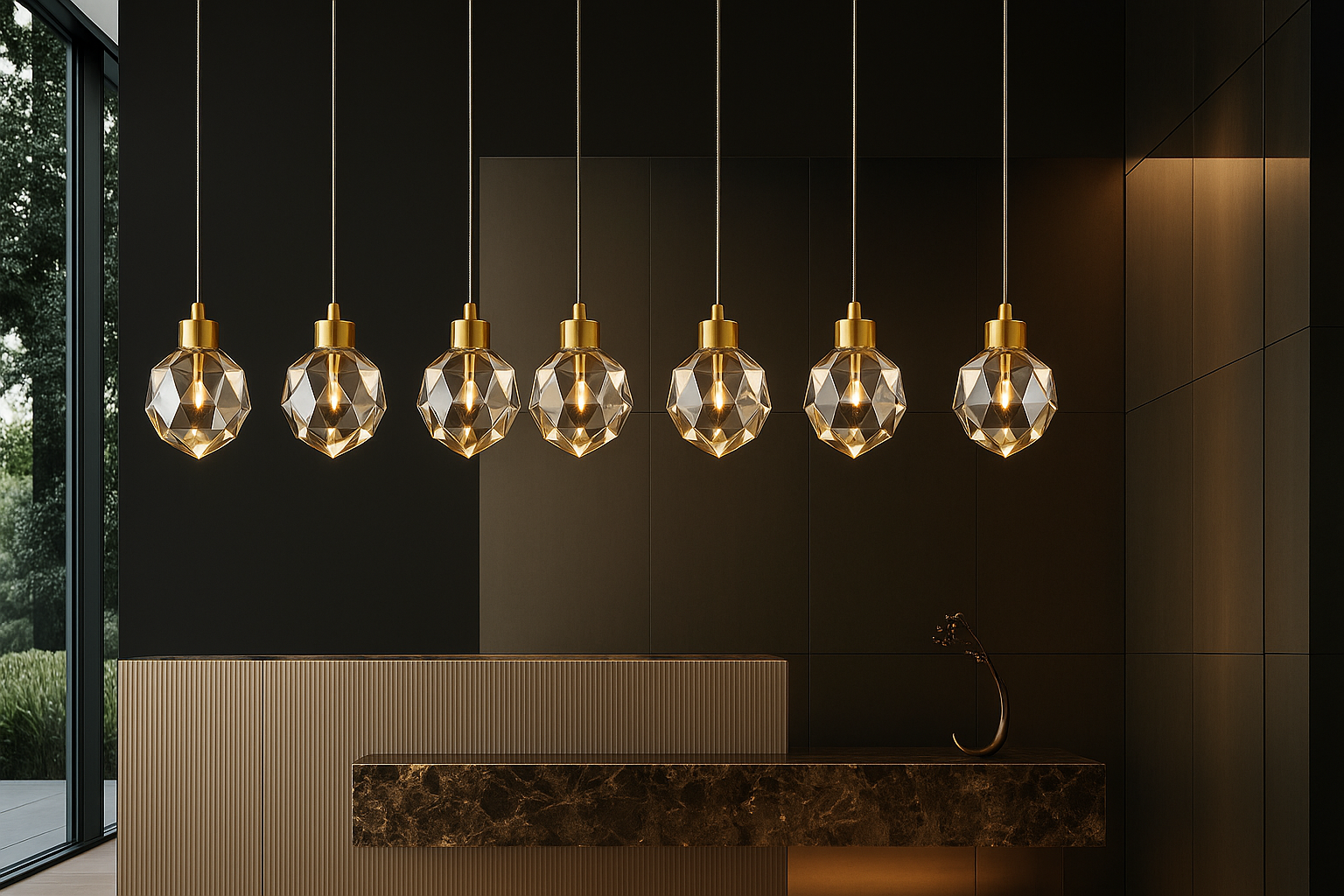 Elara™ Spiral Teardrop Crystal Staircase Chandelier - Bild 3