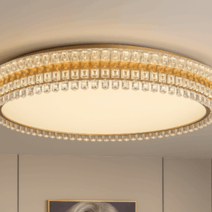 LucernaTM Dual Halo Crystal LED Ceiling Light