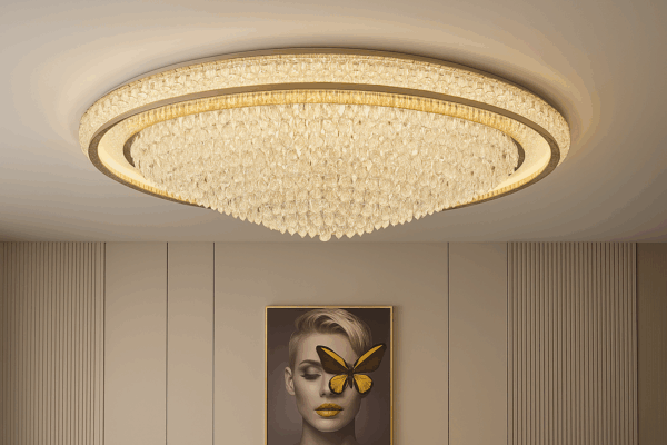 LucernaTM Dual Halo Crystal LED Ceiling Light - Bild 3