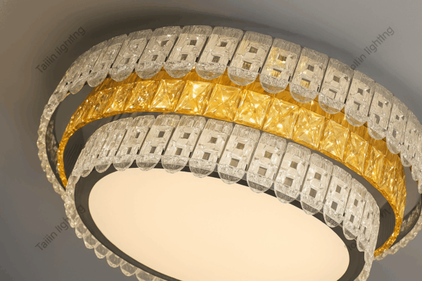 LucernaTM Dual Halo Crystal LED Ceiling Light - Bild 4
