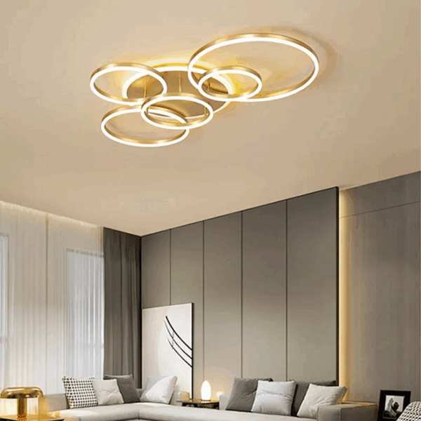 Lunara™ Gold Orbit Acrylic Ceiling Light - Bild 3