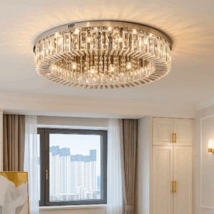 Lunaria™ Crystal Halo Ceiling Light