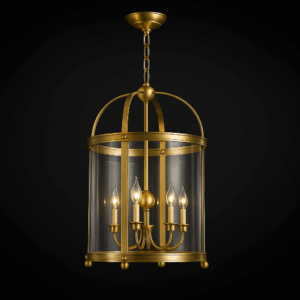 Velaria™ Brass Cage Crystal Pendant Light