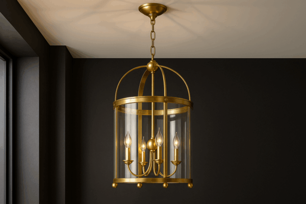 Velaria™ Brass Cage Crystal Pendant Light - Bild 4