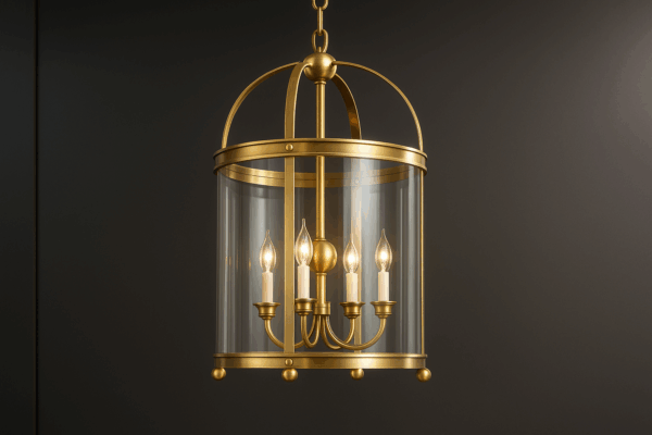 Velaria™ Brass Cage Crystal Pendant Light - Bild 2