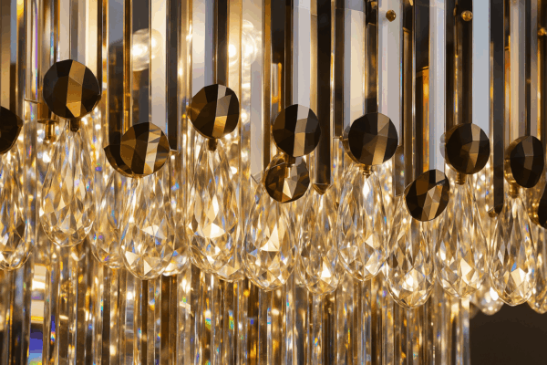 Elaris™ Amber Crystal Square Chandelier - Bild 3