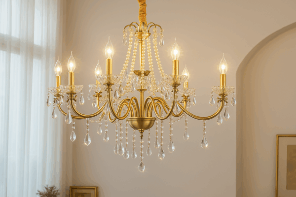 Bellavène™ Retro French Candle Crystal Chandelier