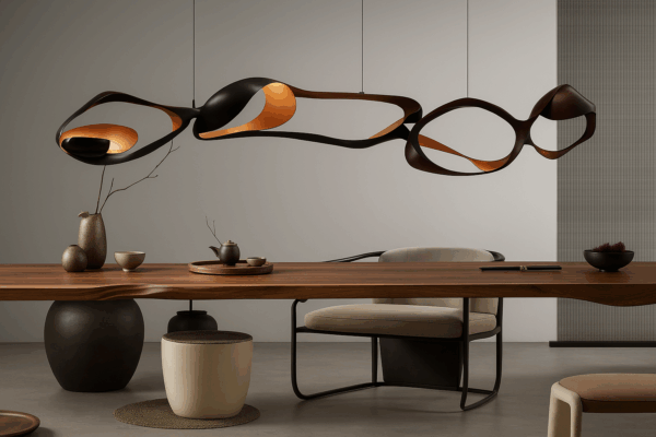 Averra™ Rose Gold Drift Pendant Chandelier