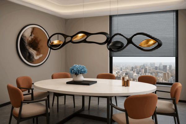 Averra™ Rose Gold Drift Pendant Chandelier - Bild 3