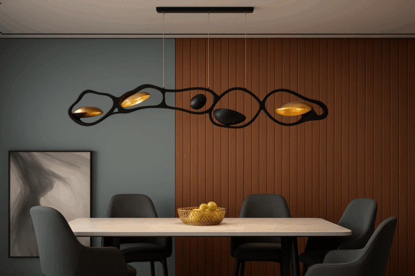 Averra™ Rose Gold Drift Pendant Chandelier - Bild 2